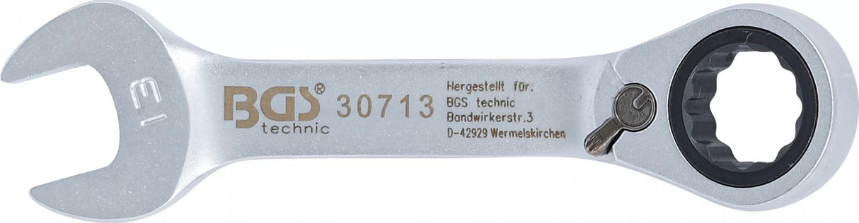 RATCHET COMBINATION WRENCH | SHORT | REVERSIBLE | 13 MM (30713)