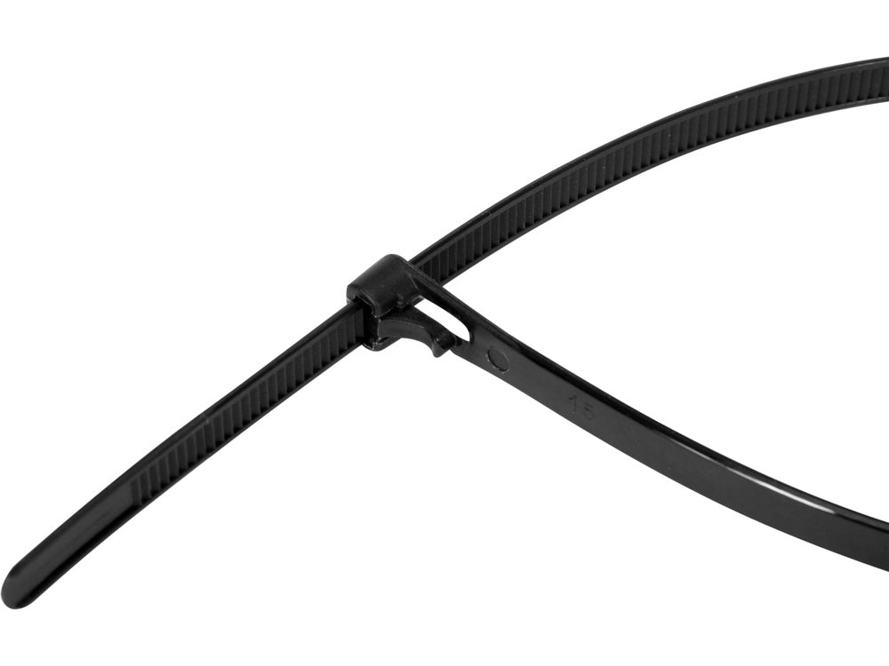 RELEASABLE CAB TIES 3,6X150MM 100PCS BLA (YT-70670)