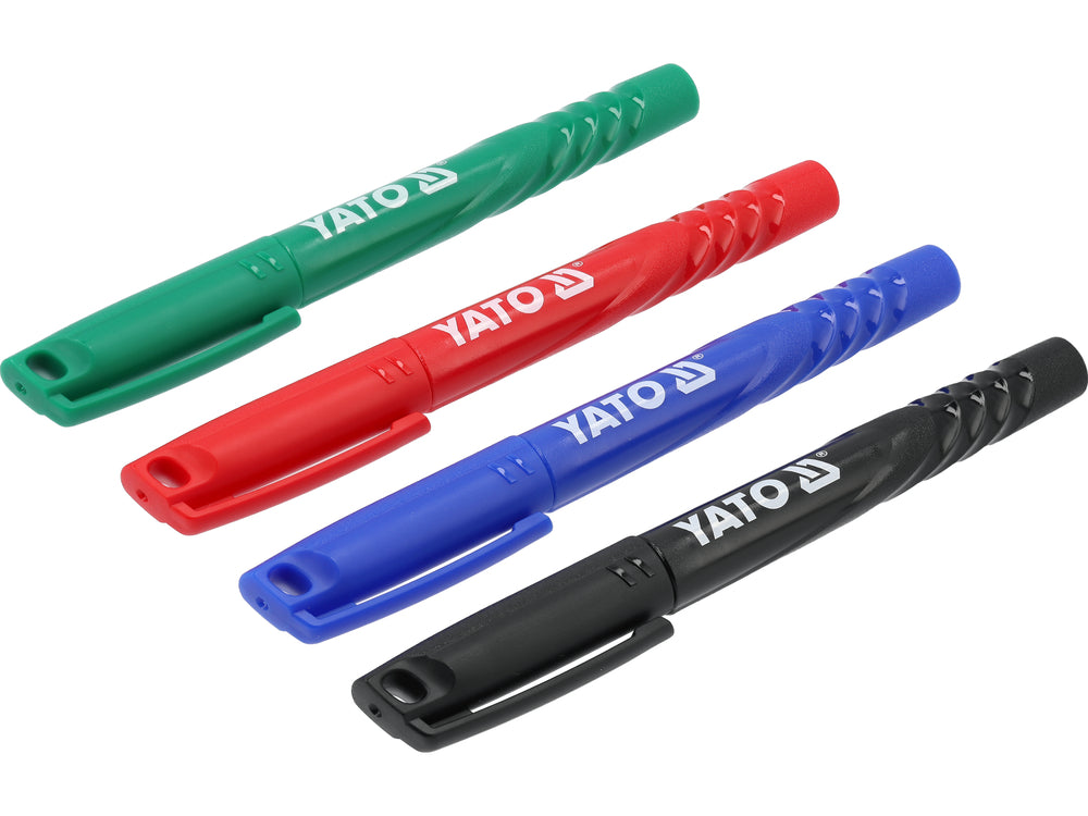 TECHNICAL MARKERS SET 4 PCS / BLACK-GREEN-RED-BLUE (YT-69304)