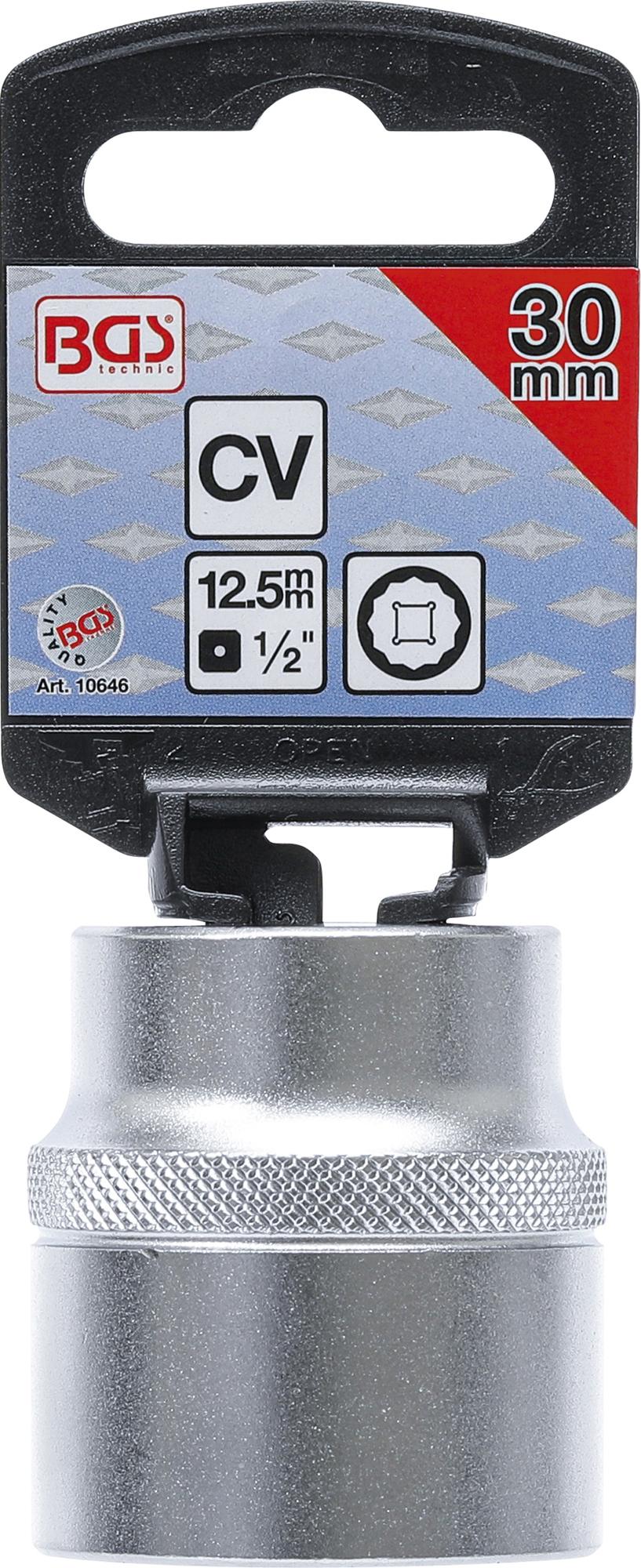SOCKET, 12-POINT | 12.5 MM (1/2") DRIVE | 30 MM (10646)