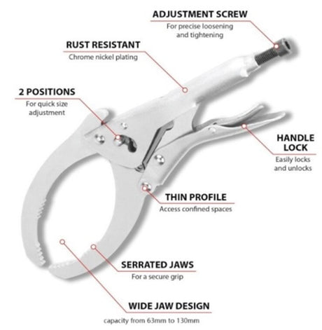 TWO-POSITION ADJUSTABLE AUTOMATIC OIL FILTER WRENCH (DFW11)