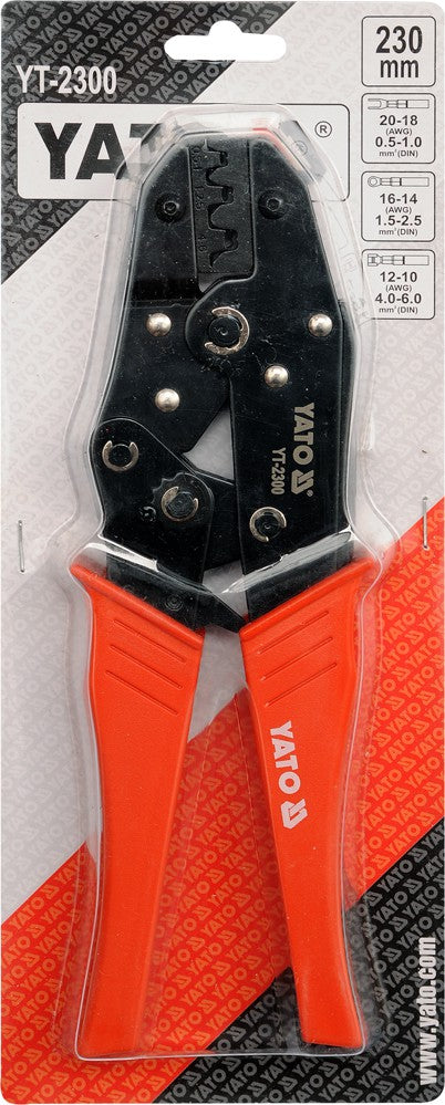 RATCHET CRIMPING PLIERS 0.5-6.0MM (YT-2300)