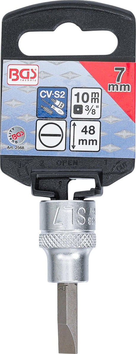 Ruuvikärki puristettu hylykseen | 10 mm (3/8") | Uritettu SL 7 mm (2568)