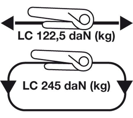 RATCHET TIE DOWN STRAP | WITH 4 PROTECTIVE JAWS | 5 M X 25 MM (3554)