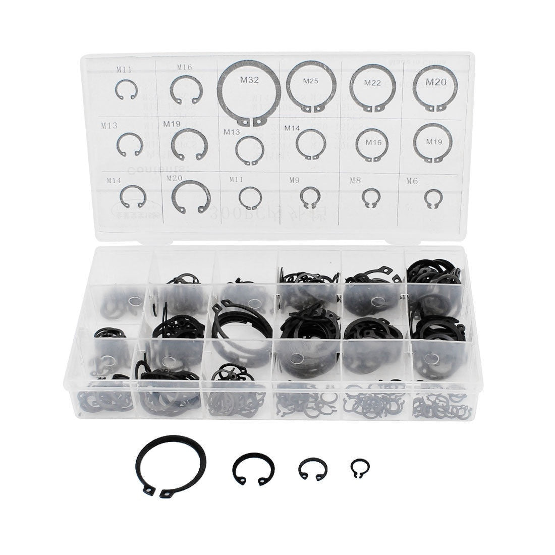 EXTERNAL CIRCLIP SET | 3-32 MM | 300 PCS. (8046V)