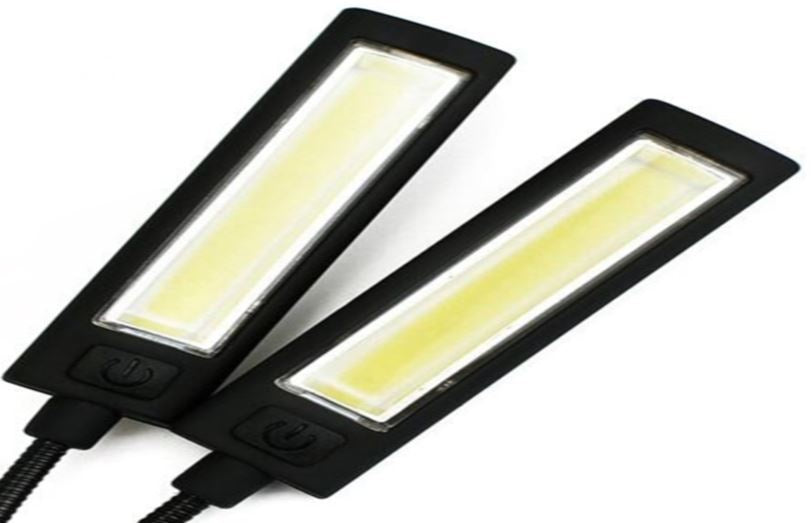 LED LIGHT FIXTURE | WITH CLIP | 6W COB LED | USB | 2 PCS. (CDL02)