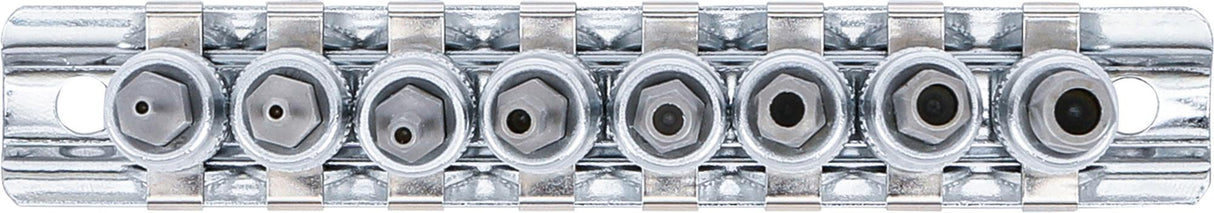 BIT SOCKET SET | 6.3 MM (1/4") DRIVE | INTERNAL HEXAGON TAMPERPROOF 2 - 7 MM | 8 PCS. (5156)