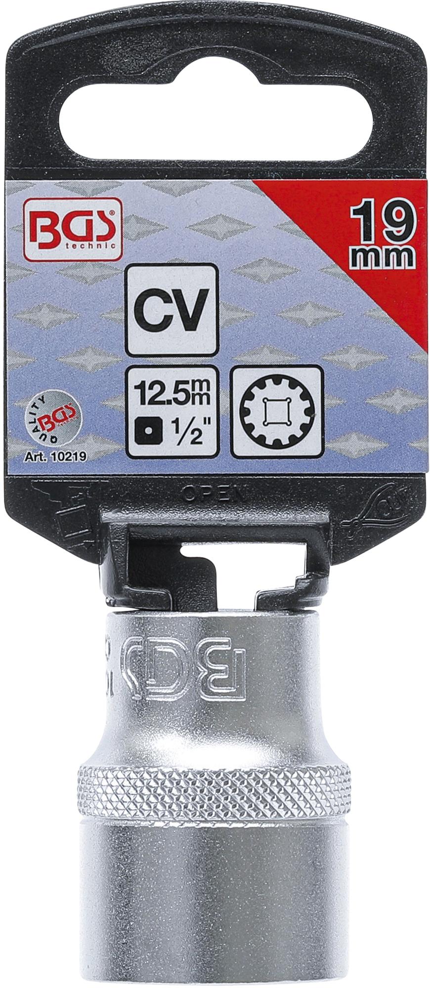 SOCKET, GEAR LOCK | 12.5 MM (1/2") DRIVE | 19 MM (10219)