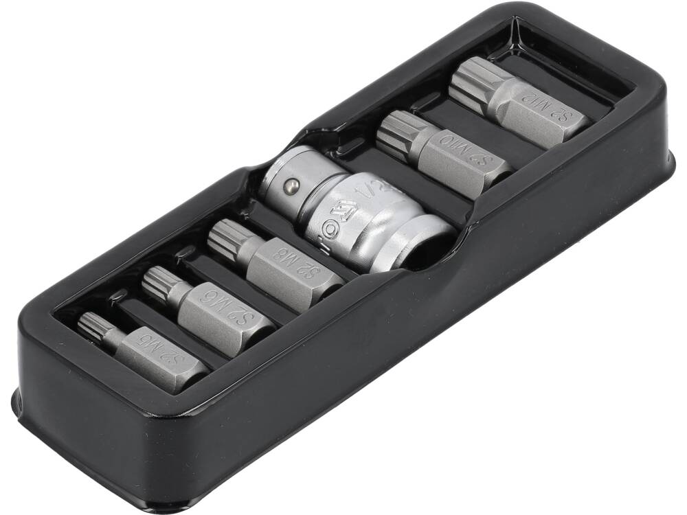 SCREWDRIVER BIT SET /SPLINE/ 6PCS (YT-0414)