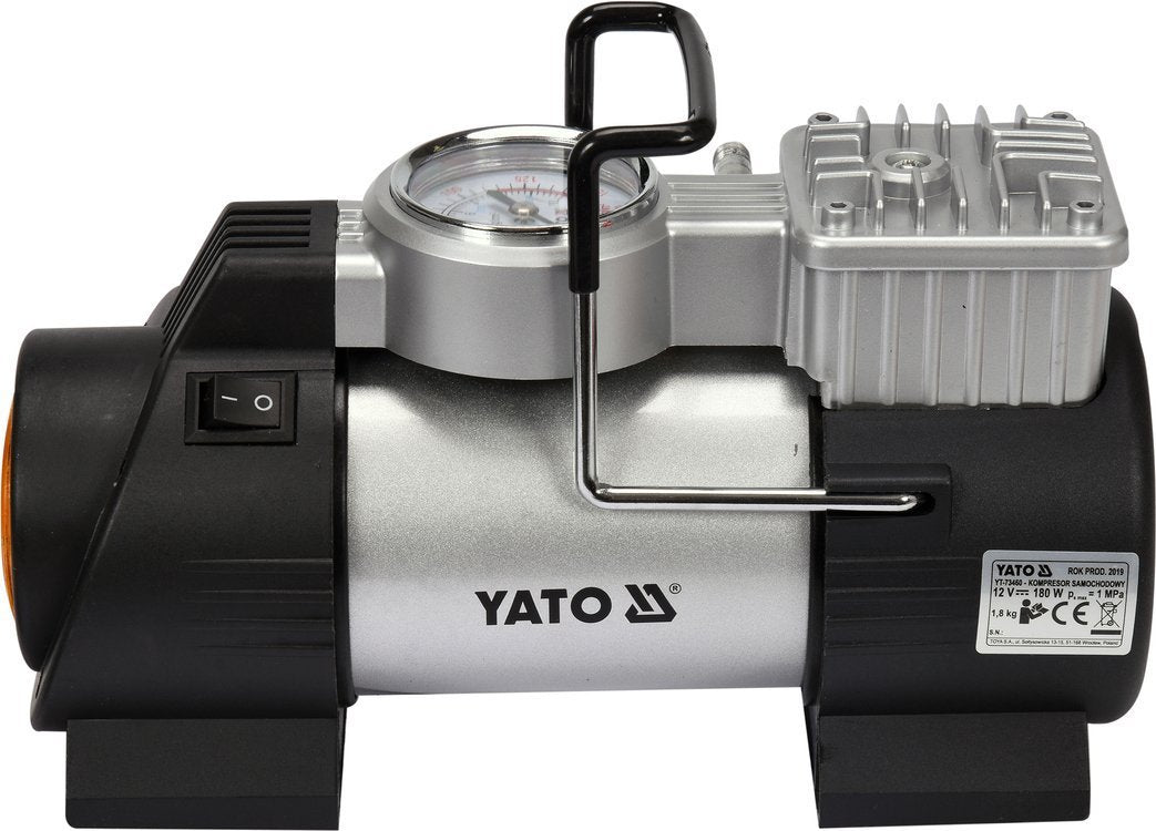 CAR AIR COMPRESSOR WITH LED LIGHT 180W (YT-73460)