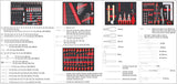 ROLLER CABINET W. TOOLS 211PCS (YT-55290)