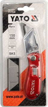 FOLDING LOCK-BACK UTILITY KNIFE (YT-7534)