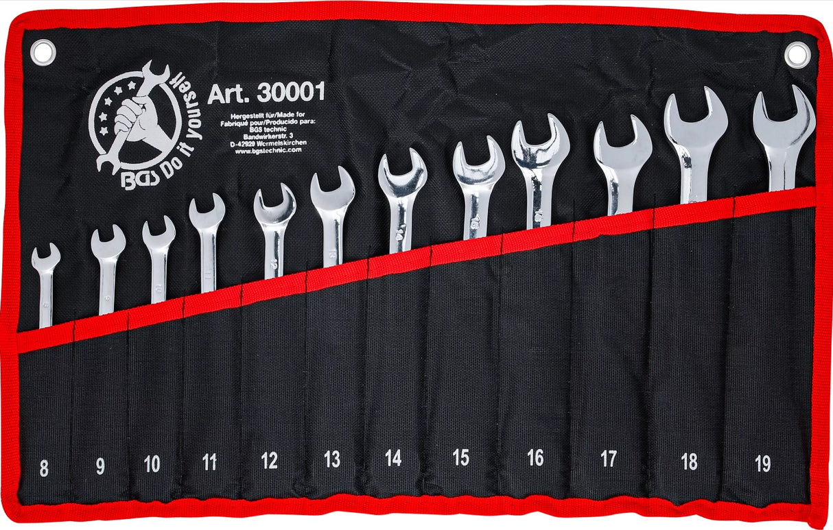 RATCHET COMBINATION WRENCH SET | 8 - 19 MM | 12 PCS. (30001)