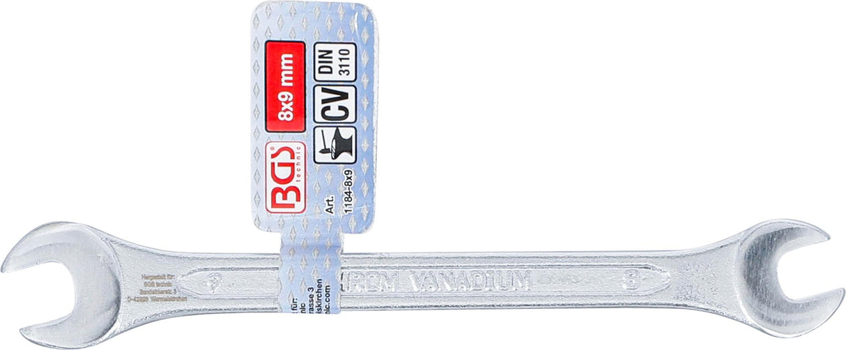 OPEN-END WRENCH 8X9 MM (1184-8X9)