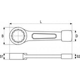 RING SLOGGING WRENCH 46MM (YT-1608)