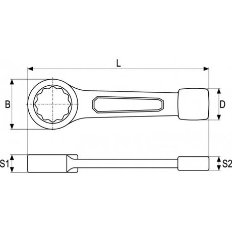 RING SLOGGING WRENCH 46MM (YT-1608)