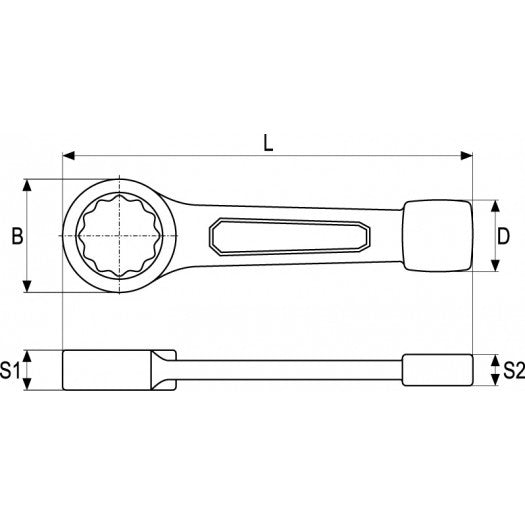 RING SLOGGING WRENCH 32MM (YT-1604)