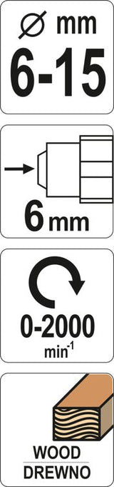 ROTARY RASP FOR WOOD 6-15MM (YT-61703)
