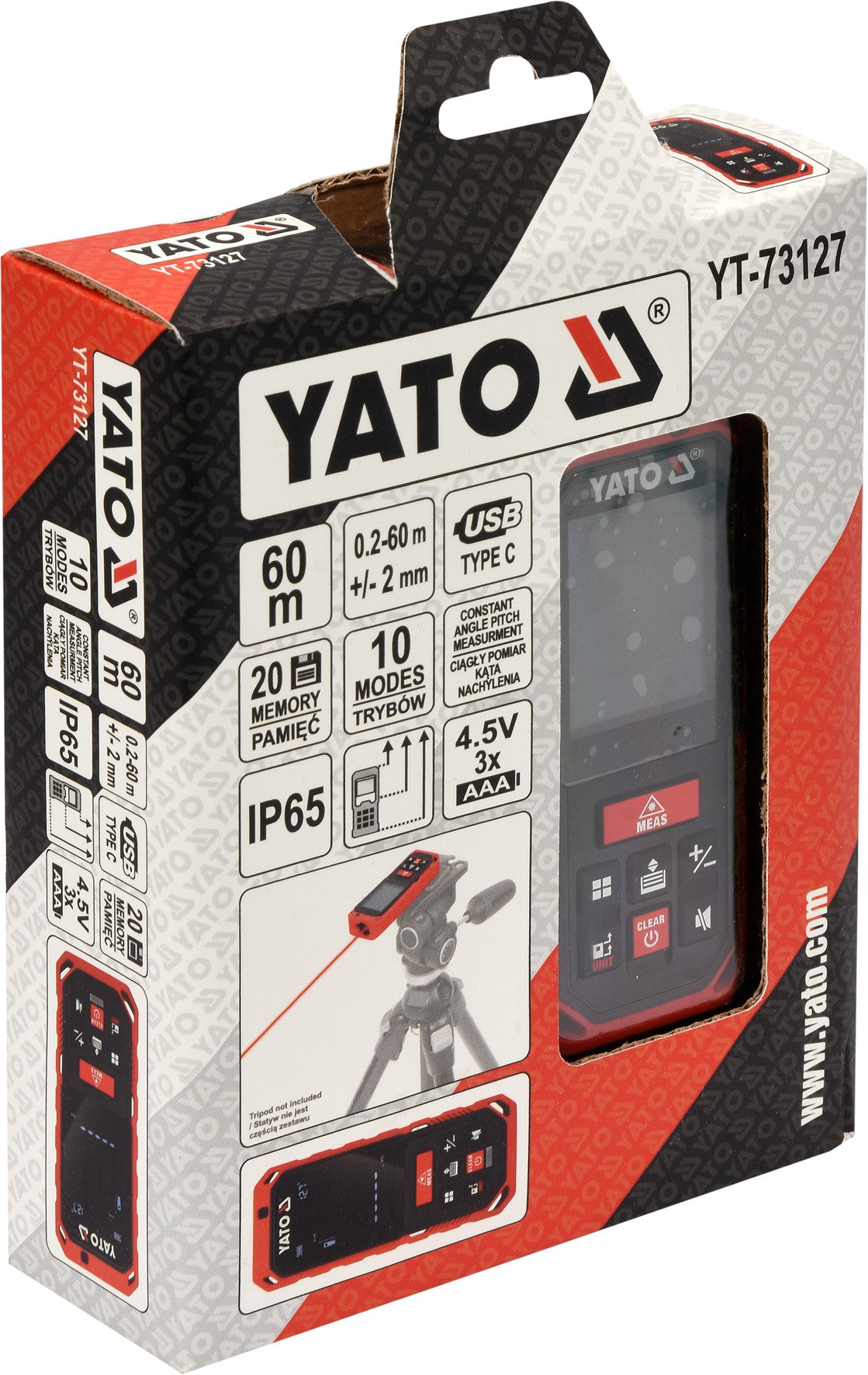 LASER DISTANCE METER 60 M (YT-73127)