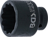 IMPACT SOCKET, 12-POINT | 12.5 MM (1/2") DRIVE | 33 MM (5313)