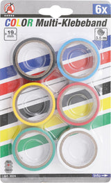 COLOR TAPE ROLL SET | 19 X 3.5 M | 6 PCS. (3024)