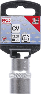 SOCKET, GEAR LOCK | 12.5 MM (1/2") DRIVE | 15 MM (10215)