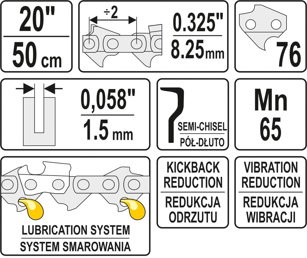 CHAIN 20" 0,325 (YT-84944)