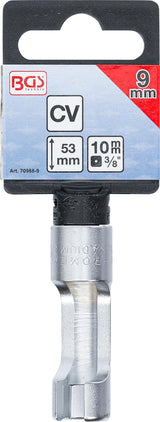 SPECIAL SOCKET, SLOTTED | 10 MM (3/8") DRIVE | 9 MM (70988-9)