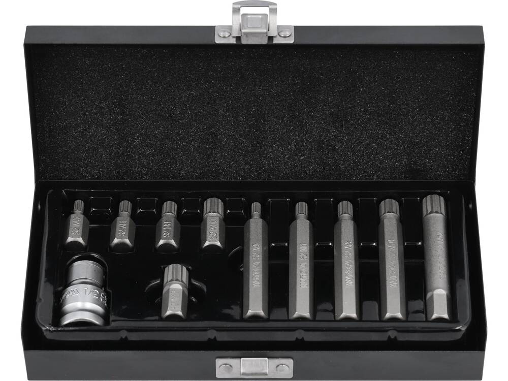 SCREWDRIVER BIT SET /SPLINE/ 11PCS (YT-0415)