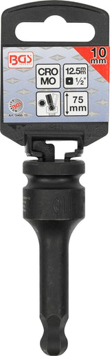 IMPACT BIT SOCKET | LENGTH 75 MM | 12.5 MM (1/2") DRIVE | INTERNAL HEXAGON WITH BALL HEAD 10 MM (5488-10)