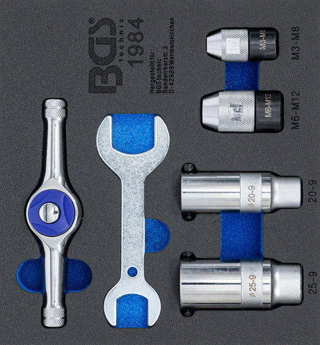 TOOL TRAY 1/6: RATCHETING TAP AND DIE HOLDER SET | 6 PCS. (1984-2)