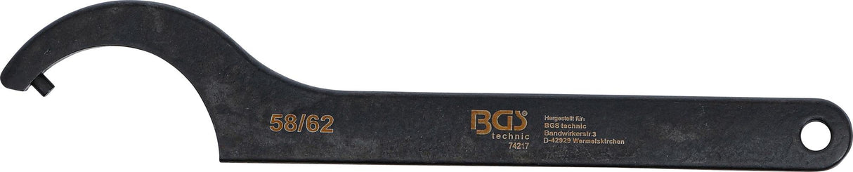 HOOK WRENCH WITH PIN | 58 - 62 MM (74217)
