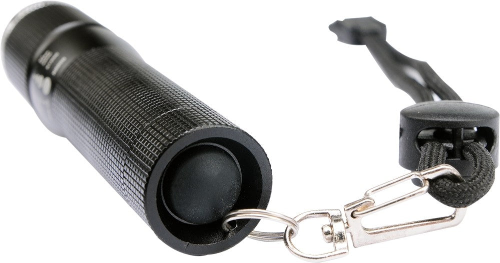 METAL TORCH W. LED DIODE, BLACK (YT-08571)