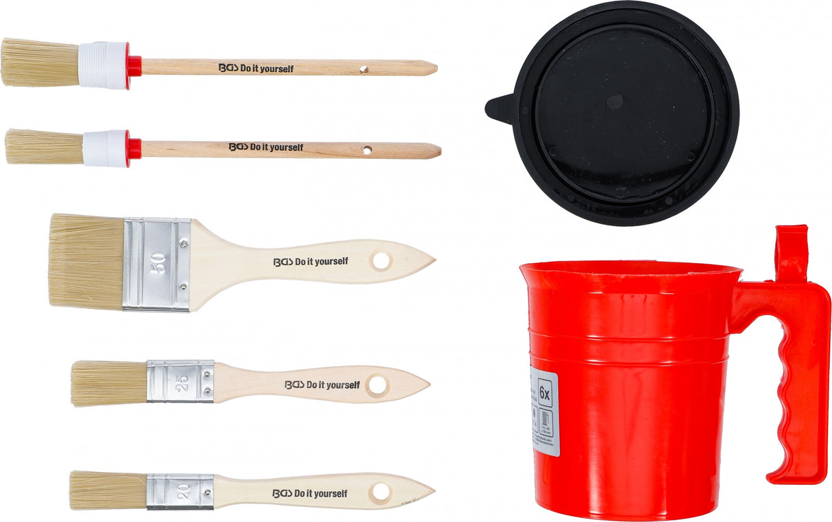 BRUSH SET 5 PCS + PAINT BUCKET (76500)