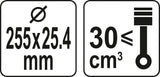 TCT BLADE FOR BRUSH CUTTERS 255MM 25,4MM (YT-85150)