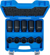 IMPACT SOCKET SET | 12-POINT | 12.5 MM (1/2") DRIVE | 32 - 36 MM | 10 PCS. (5330)