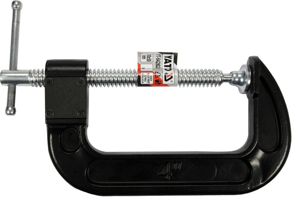 QUICK RELEASE C CLAMP 100X 50 MM / 4"X2 (YT-64262)