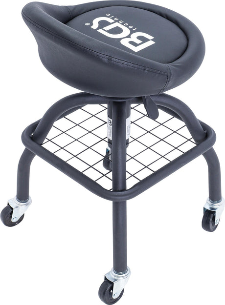 WORKSHOP STOOL | WITH 4 CASTORS | HEIGHT ADJUSTABLE | 540 - 680 MM (70145)