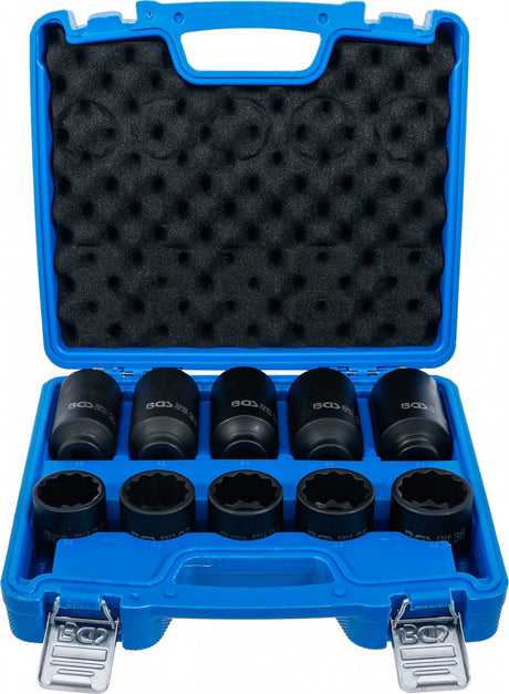 IMPACT SOCKET SET | 12-POINT | 12.5 MM (1/2") DRIVE | 32 - 36 MM | 10 PCS. (5330)