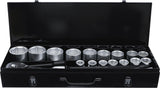 SOCKET SET | 20 MM (3/4") DRIVE | 19-50 MM | 20 PCS. (15113)