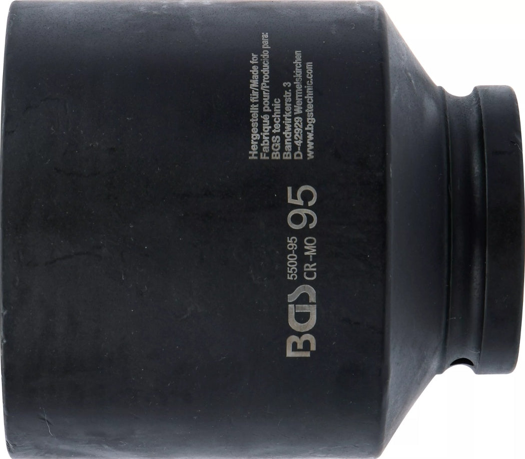 IMPACT SOCKET HEXAGON, DEEP | 25 MM (1") DRIVE | 95 MM (5500-95)