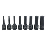 IMPACT BITS | 12.5 MM (1/2") | HEX | 5 - 19 MM | 8 PCS. (S1100)