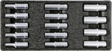 6 DRAWERS ROLLER CABINET W/ TOOL INSERT (58540)