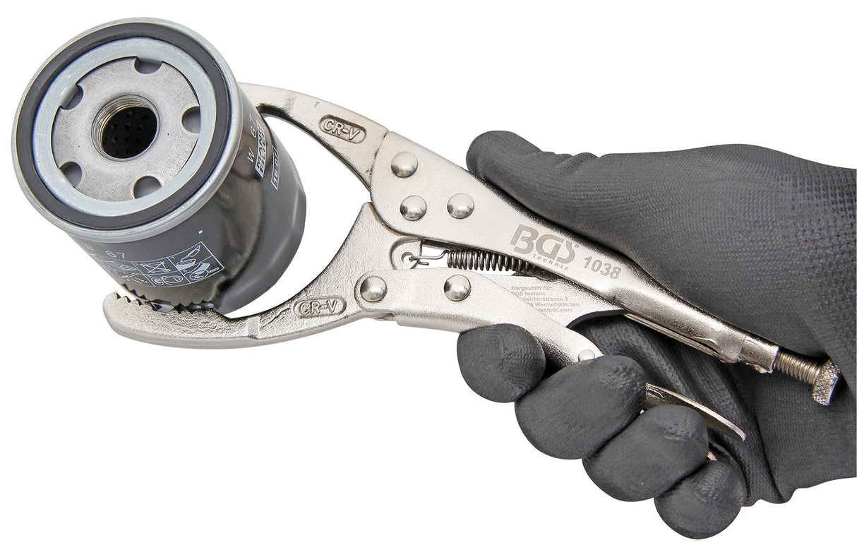 LOCKING PLIERS FOR OIL FILTERS | Ø 53 - 115 MM | 230 MM (1038)