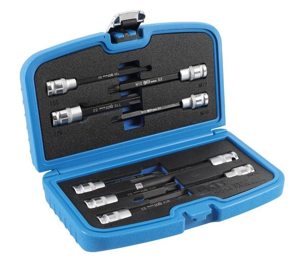 BIT SOCKETSET | FOR CYLINDER HEAD SCREWS | 12.5 MM (1/2") DRIVE | 9 PCS. (5014)