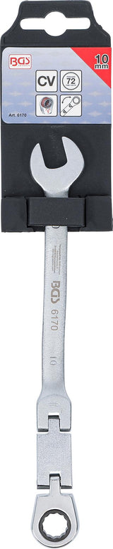 DOUBLE-JOINT RATCHET COMBINATION WRENCH | ADJUSTABLE | 10 MM (6170)