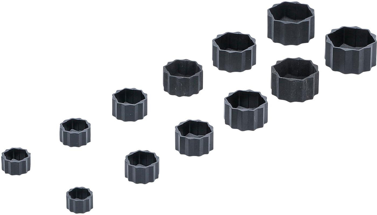EXTRACTOR CAP SET FOR DAMAGED HEXAGON NUTS AND BOLTS | 12 PCS. (1245)