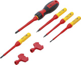 VDE SCREWDRIVER SET | WITH INTERCHANGEABLE BLADES | 8 PCS. (35813)