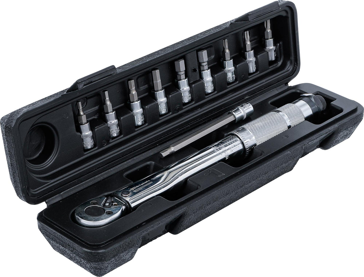 TORQUE WRENCH SET | 6.3 MM (1/4") | 2 - 24 NM | 11 PCS. (72118)