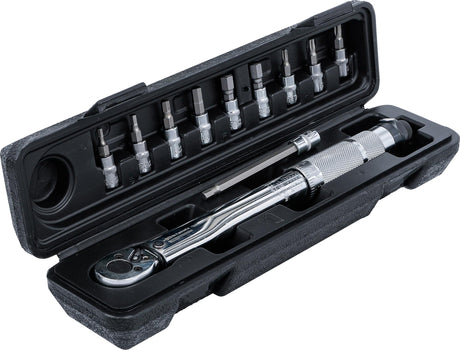 TORQUE WRENCH SET | 6.3 MM (1/4") | 2 - 24 NM | 11 PCS. (72118)